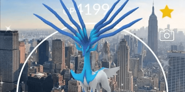 Shiny Xerneas New York Background Level 50