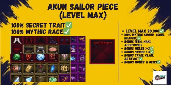 Gambar Product AKUN SAILOR PIECE [LEVEL MAX]