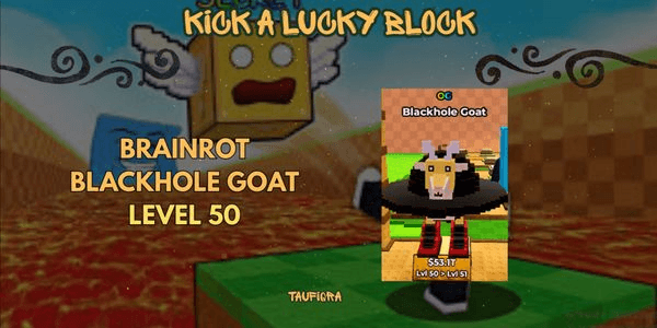 Gambar Product Brainrot OG Blackhole Goat Level 50 - Kick a Lucky Block
