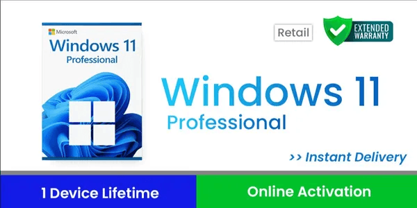 Microsoft Windows 11 Professional - 1 Device Lifetime