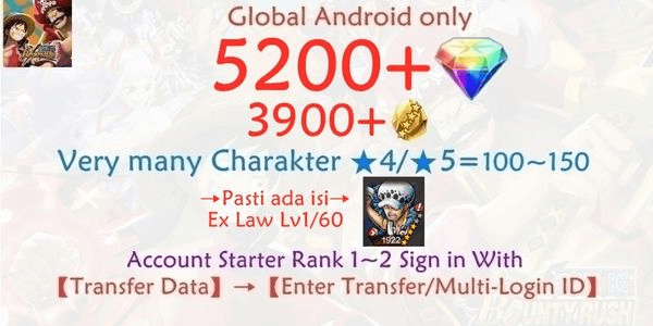 Akun OPBR ONE PIECE Bounty Rush-14