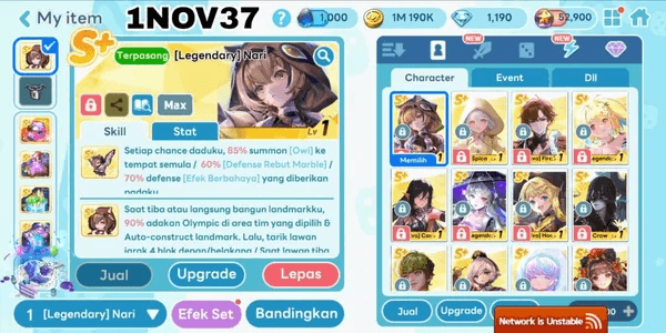 ACCOUNT GET RICH STARTER LEGENDARY NARI