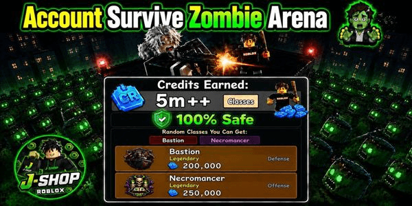 Gambar Product Akun 5M++ Credits - Survive Zombie Arena