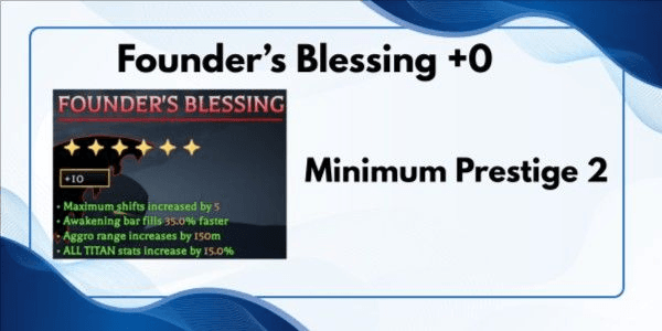 Gambar Product Founder Blessing - Mythical Perk +0