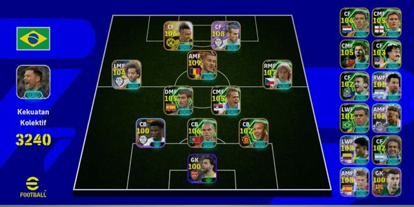 Gambar Product akun efootball rating 3120+,#2 by karz(sebelum membeli harap membaca deskripsi terlebih dahulu)