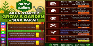 Akun Grow a Garden Starter Sultan – Coin 2T+ | Active Pet | Ready to Harvest [Collection #1]