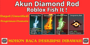 Akun Diamond Rod + Singularity Bait | Fish It!