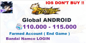 Dragon Ball Legends Global Gold Edition Gacha Account