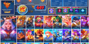 #3820 | 449 Skins | Legend Lunox | Collectors Badang Natalia | Neobeast Pharsa | Kinshin