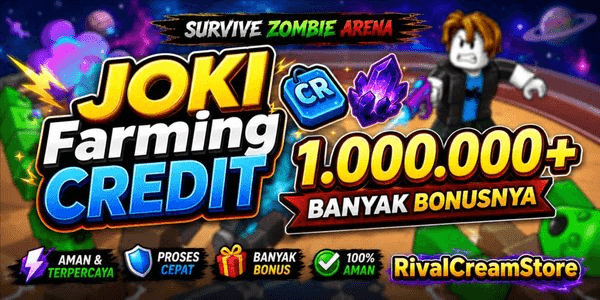 Gambar Product Joki Farming Credit 1M + Bonus | Survive Zombie Arena