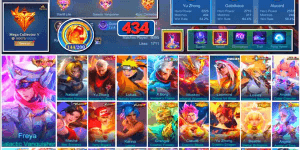 #3802 | 434 Skins | Legend Freya | Collector Natalia | Exorcist Yu Zhong | Naruto