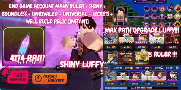 Gambar Product END GAME ACCOUNT MANY RULER + SHINY + BOUNDLESS + UNRIVALED + UNIVERSAL + SECRETS + WELL BUILD RELIC [INSTANT]