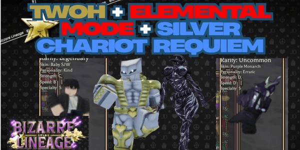 Gambar Product Account The World Over Heaven + Elemental Mode + Silver Chariot Requiem (A Bizzare Lineage)