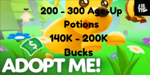 Akun Adopt Me! 140K+ Bucks | 200 Age-Up Potions