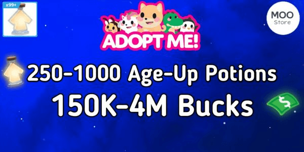 Akun Adopt Me Bonus Banyak Potions + Banyak Bucks