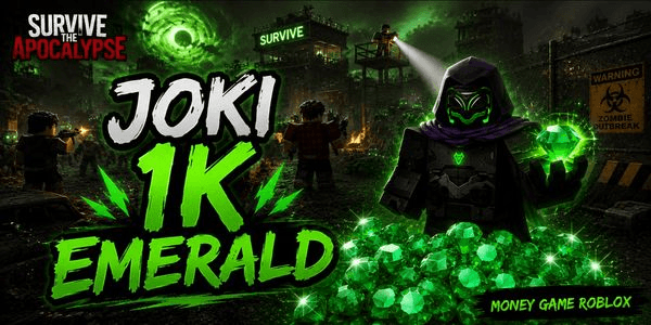 Gambar Product Joki 1K Emeralds | Survive The Apocalypse