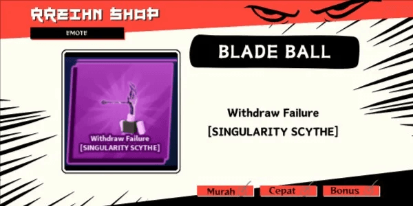 Withdraw Failure [SINGULARITY SCYTHE]
