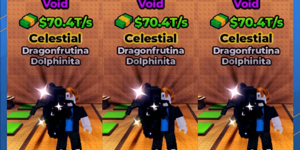 VOID DRAGONFRUTINA DOLPHINITA - 70.4T/S - LVL 75(MAX) - CELESTIAL BRAINROT