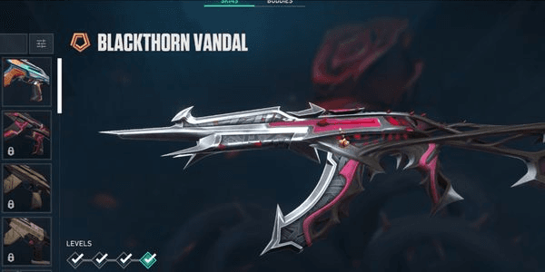 Gambar Product Vandal Blackthorn + Neo Fontier Sheriff + Xeno hunter knife + Battle pass 2026 Act 2