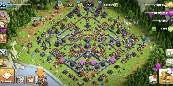 Gambar Product Town Hall 15 Semi Max Wall GG Siap Pakai