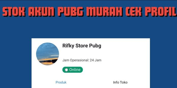 Gambar Product AKUN PUBG MOBILE TERMURAH