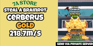 CERBERUS GOLD MUTATION - STEAL A BRAINROT - SECRET 200M+/SECOND