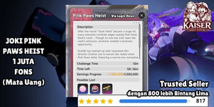Günstiger Boost 1 Million Fons (Alle Server) Pink Paws Heist / Banküberfall | NTE Neverness to Everness