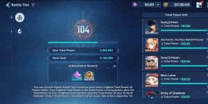 AKUN BT 104 5JT POWER + 160K ESSENCE + SJW POWER 1,1JT ATTACK 102K + CHA HAE IN AIR B8 + SUNG IL HWAN B7 + FRIEREN B5