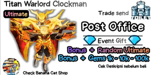 Titan Warlord Clockman | Bonus Gems + Random Ultimate | banana cat shop