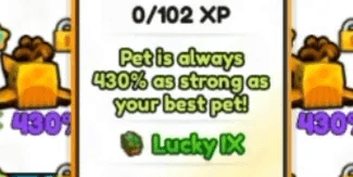 {ALL WORLD} 430% PETS WITH LUCKY 8 / 9 ENCHANT