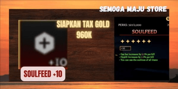 Gambar Product Soulfeed | Mythic perks +10