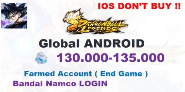 Gacha Account Dragon Ball Legends Special Edition