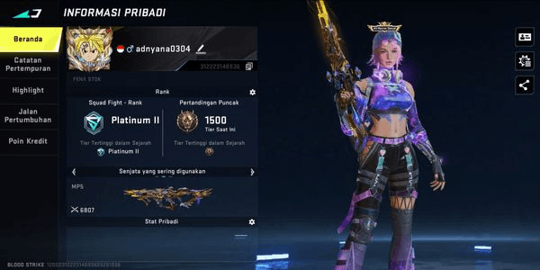 Gambar Product Akun Blood strike-Asia spesial [Evo-Guardian level 4, Eternal Kag, and more]