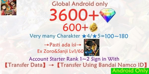 Gambar Product Akun OPBR ONE PIECE Bounty Rush-38