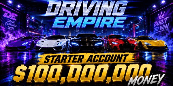 Akun Driving Empire Money 100M+