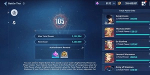 AKUN BT 105 POWER 5.1M + 60K ESSENCE + SJW POWER 1.28M WITH ATTACK 102K + THOMAS ANDRE B10 + GO GUNHEE B10 + LENNART NIERMANN B8