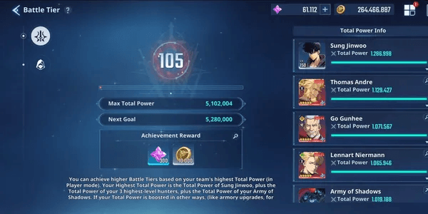 AKUN BT 105 POWER 5.1M + 60K ESSENCE + SJW POWER 1.28M WITH ATTACK 102K + THOMAS ANDRE B10 + GO GUNHEE B10 + LENNART NIERMANN B8