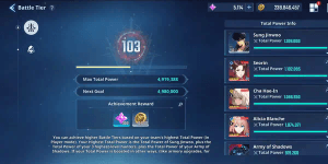 AKUN BT 103 + POWER SJW 1.3 M ATTACK 99 K + SEORIN B10 + CHA HAE IN B10 + ALICIA BLANCHE B10 + MANY PAID SKINS AND LIMITED SKINS