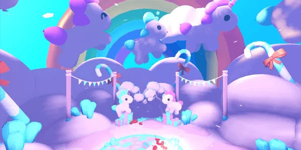 Balloon Unicorn Island Themed House