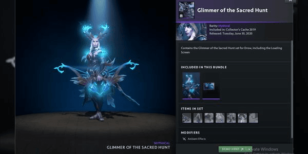 Gambar Product Glimmer of the Sacred Hunt (Bundle Drow Ranger Collector's Cache 2019)