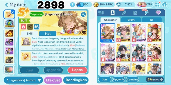 2898 - GETRICH GG OP ACCOUNT. LEGENDARY AURORA COSTUME. LEGENDARY SERENA COSTUME. LEGENDARY CARMEN COSTUME, LEGENDARY SPICA COSTUME