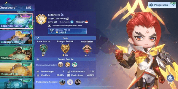 Bestseller! Ready-to-play account | many commanders & great chessboard | guaranteed safe