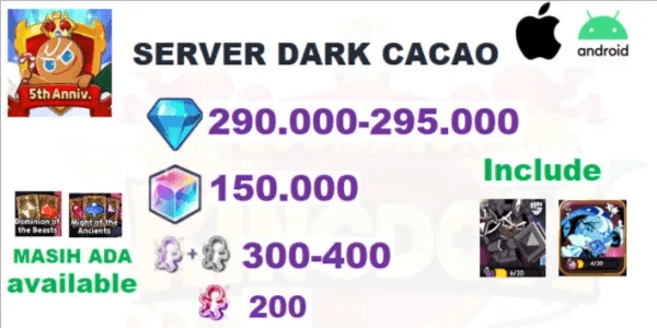 Gacha account cookie run kingdom Global Android/ios