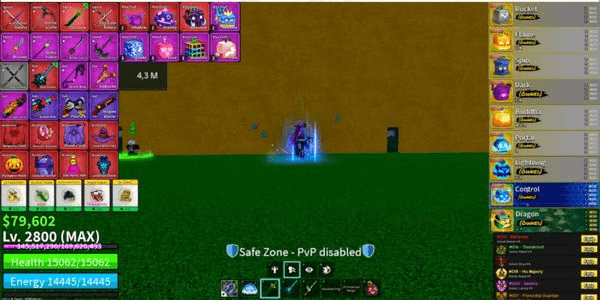 Gambar Product (3#) Permanent Dragon + Control + Portal | CDK + Dark Blade | 4.3M Bounty |
