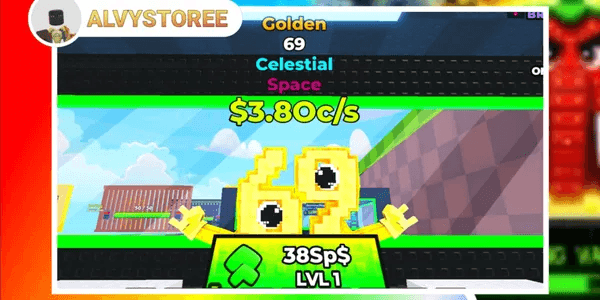 [Hack Vault For Brainrots] 3.8 Oc/s Gold Celestial 69 | Rebirth 0
