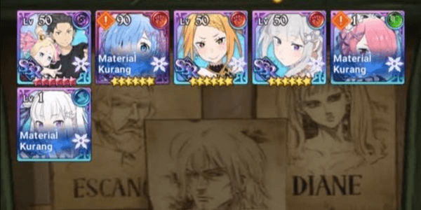 Gambar Product AKUN STARTER SUBARU & BEATRICE + FREEZING WITCH EMILIA + SUN PRINCESS PRISCILLA [ASIA] RE:ZERO
