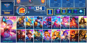  #3845 | 124 Skins | Collector Natalia | Valentine Fanny | Many Epic | Safe Account