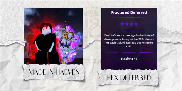 Hex Deferred Made In Heaven | Legendary Trait - A Universal Time (AUT)