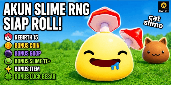 SLIME RNG REBIRTH ACCOUNT 15 | BONUS GOOP + COIN | BONUS SLIME 1T+ | AUTO DELIVERY