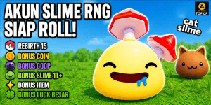 SLIME RNG REBIRTH ACCOUNT 15 | BONUS GOOP + COIN | BONUS SLIME 1T+ | AUTO DELIVERY